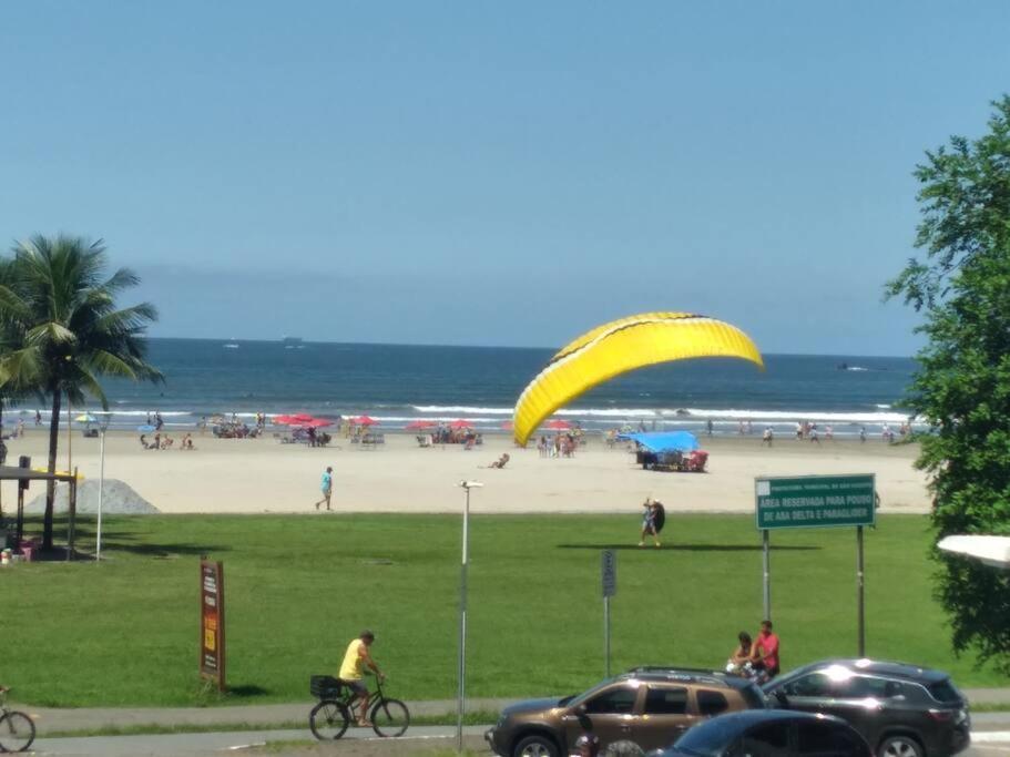 Appartement Excelente Localizacao O Mar Na Sua Frente Confira à São Vicente Extérieur photo