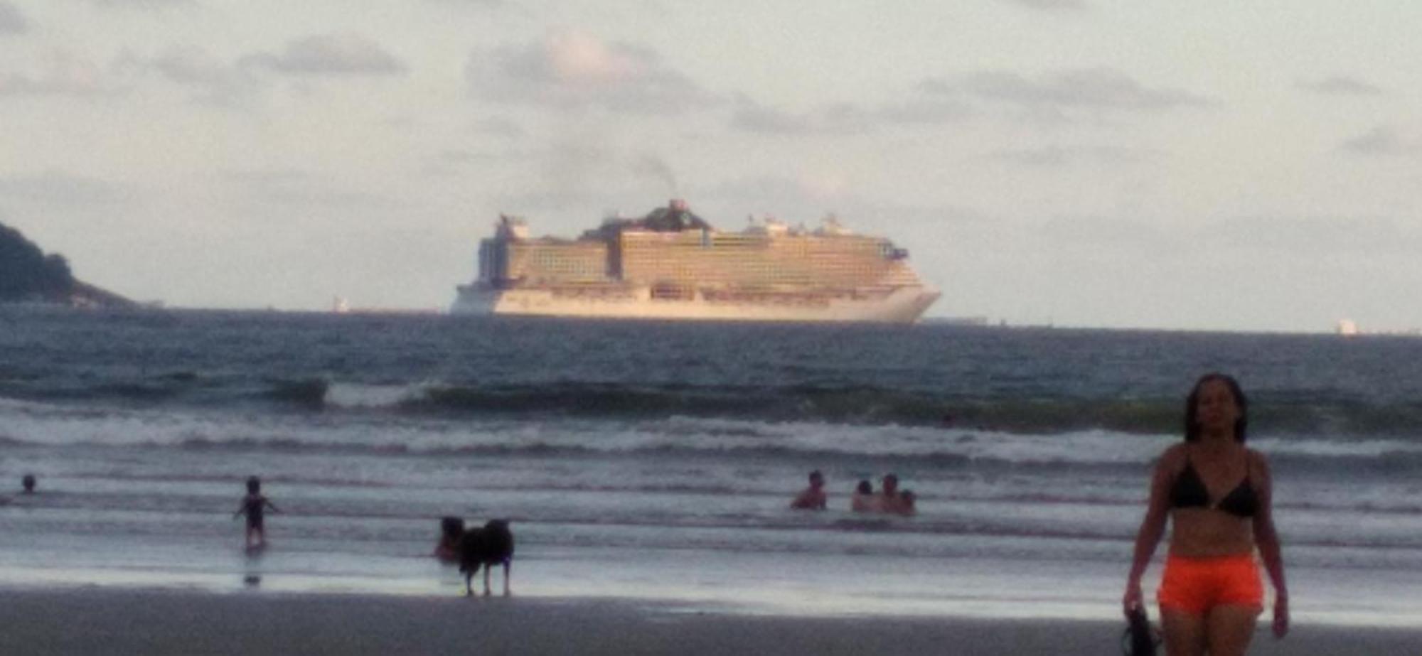 Appartement Excelente Localizacao O Mar Na Sua Frente Confira à São Vicente Extérieur photo
